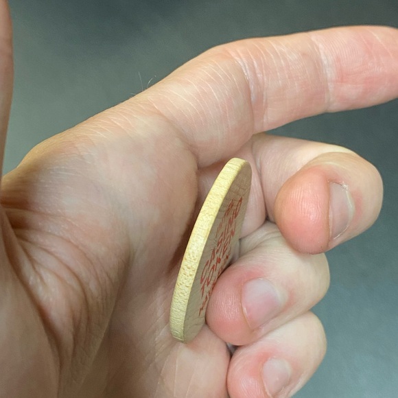Vintage Intel Computer Coin Wooden Nickel Casino Coin Indian Head RARE! - Picture 5 of 6